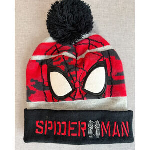 Spiderman Marvel Beanie Hat Cap Youth Red Marvel Knit One Size